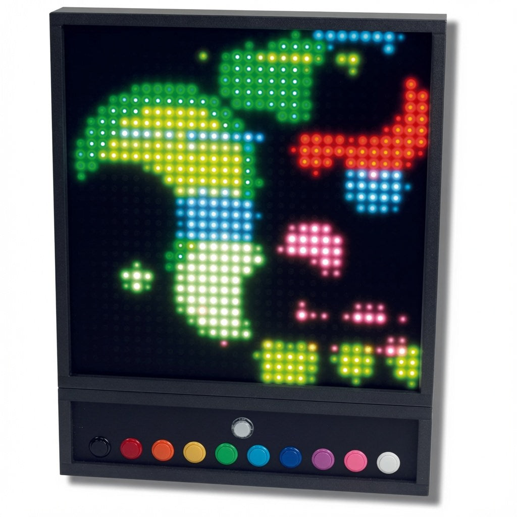 Pixels Pro Interactive Sensory Panel Up Close with Bright Colors