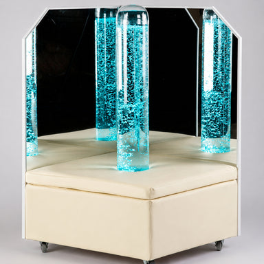Portable Bubble Tube Corner with platform and mirrors