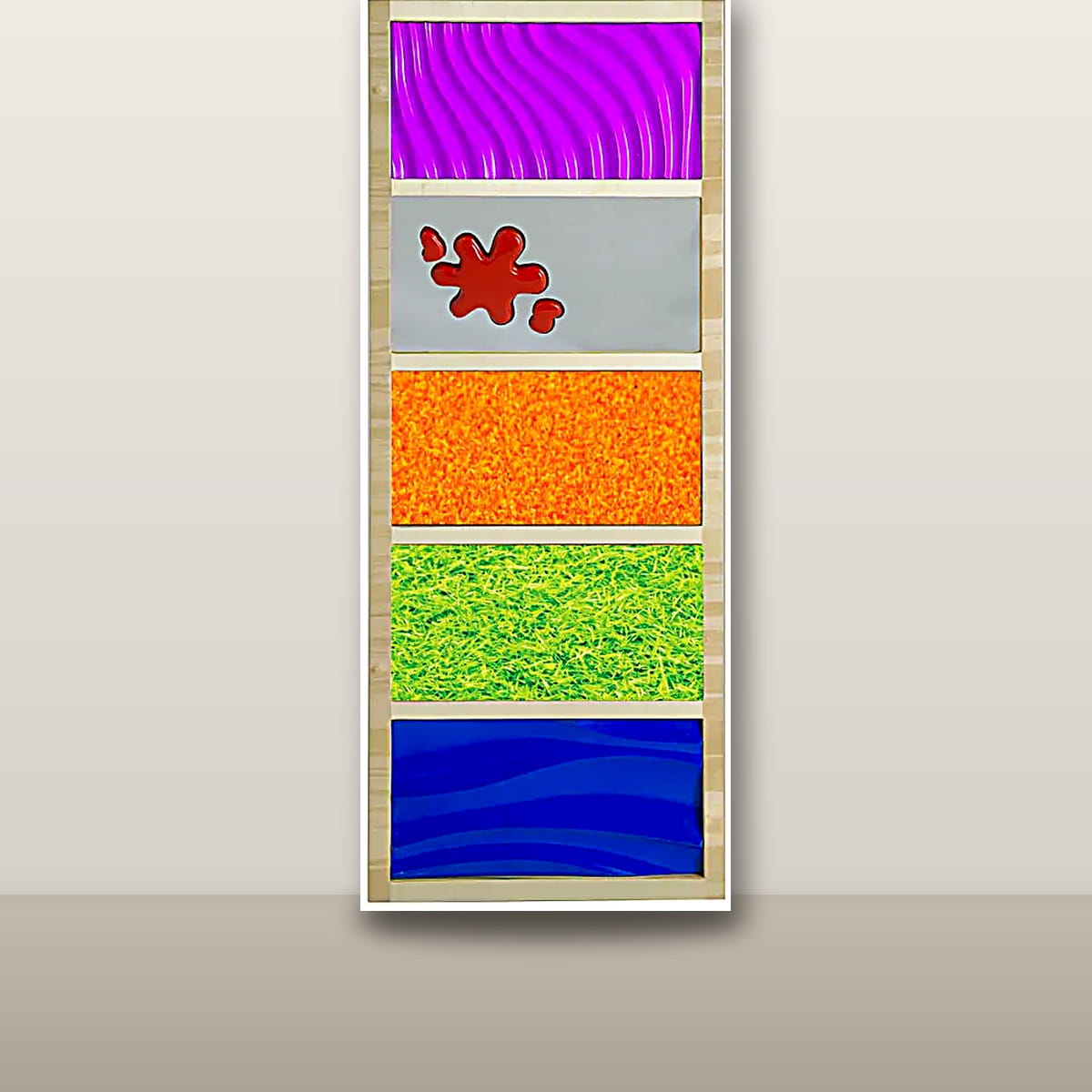 Red Tactile Sensory Wall Panels