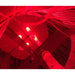 Sensory Cocoon package looking up inside the corner shower with red bubble tube