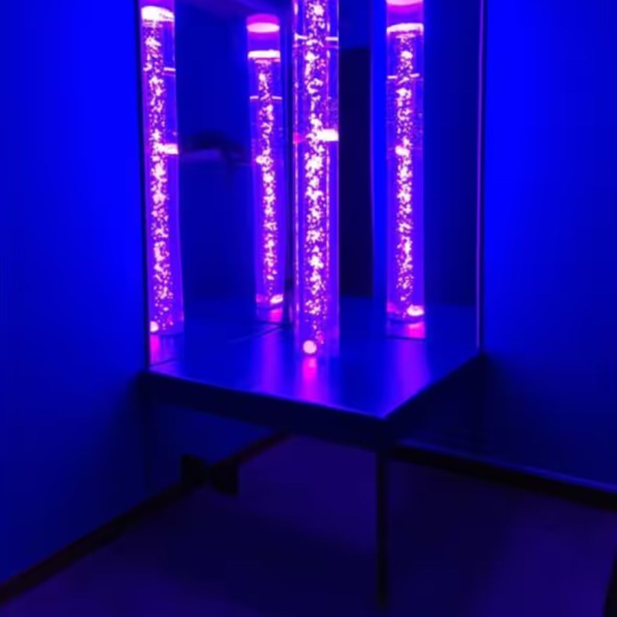 Sensory Room Corner Bundle Corner Podium for Bubble Tube