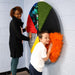 Sensory Texture Wheel with kid face up to it