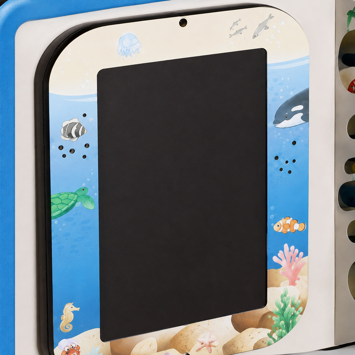 Side panel on the Kids Seascape Activity Island Play Cube