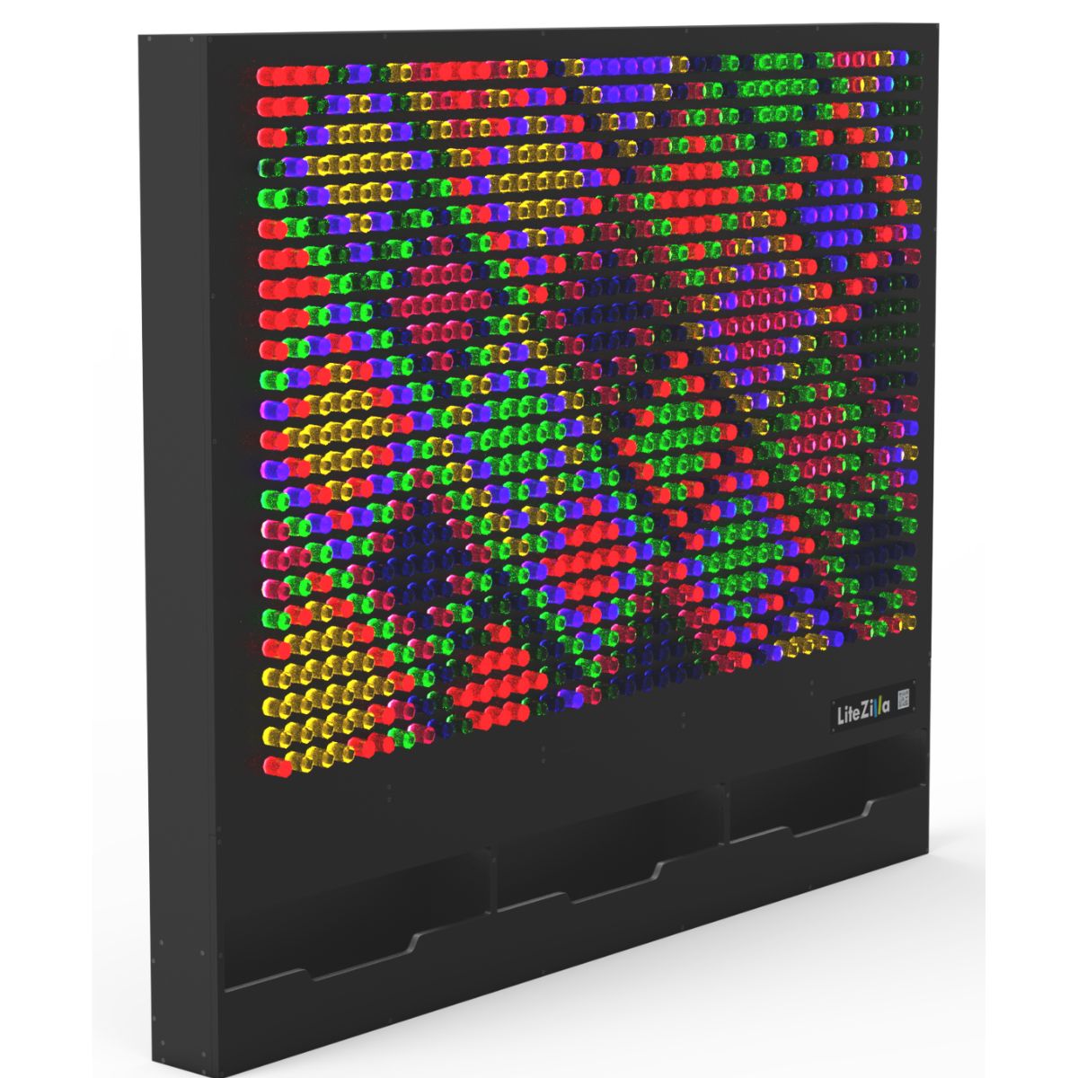 Sideview of 6x5 Black LiteZilla Light Wall 