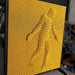Silhouette of person on the LiteZilla Giant Pin Wall 