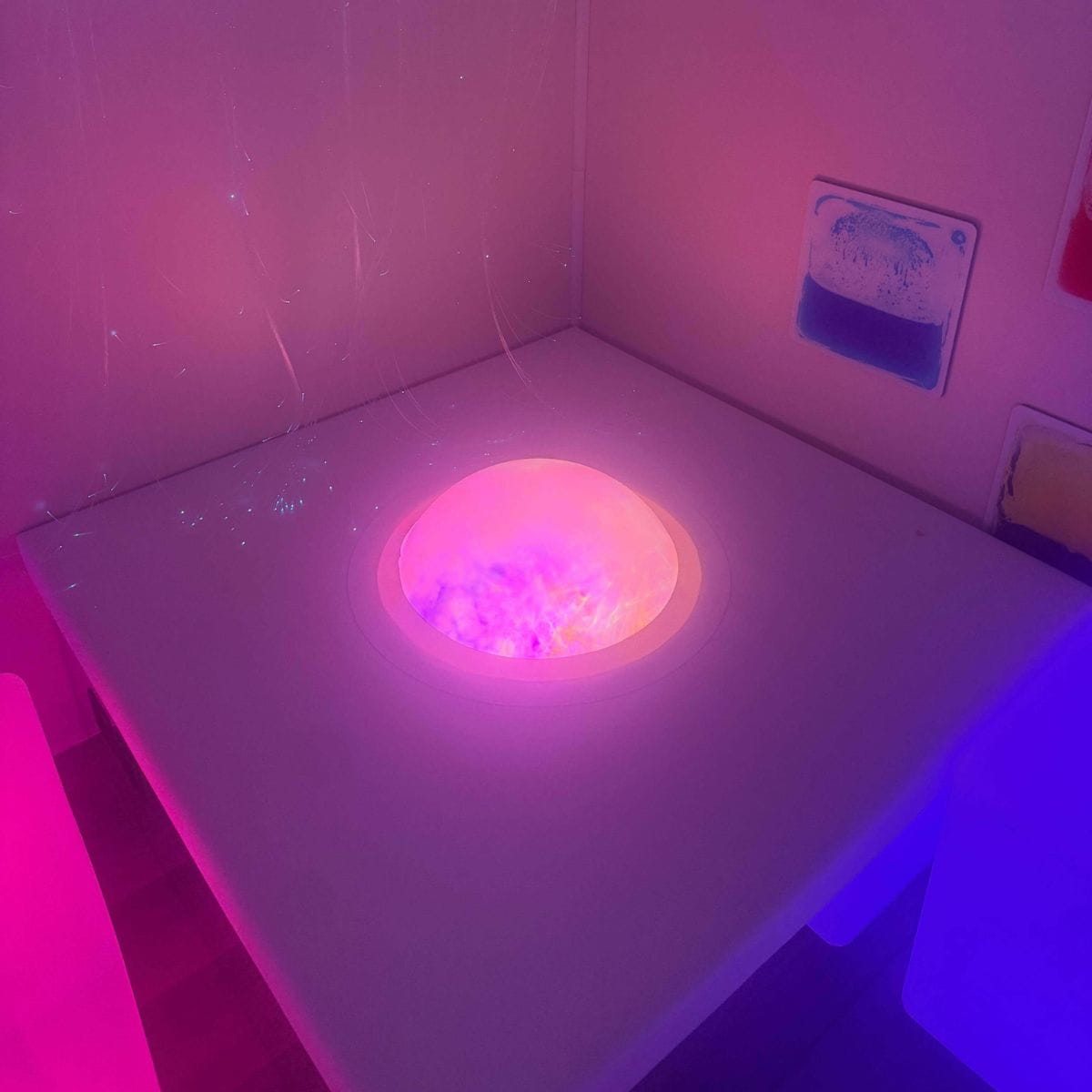 Sound Light Dome Podium in corner of sensory room