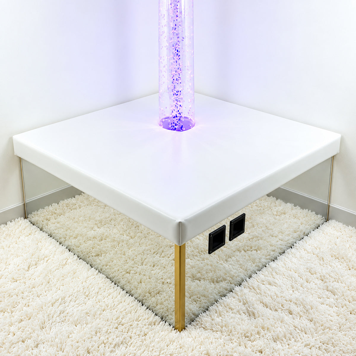Square Corner Tube Podium with bubble tube