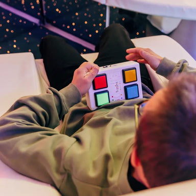 TFH 4 Button Wired Color Controller being used by someone