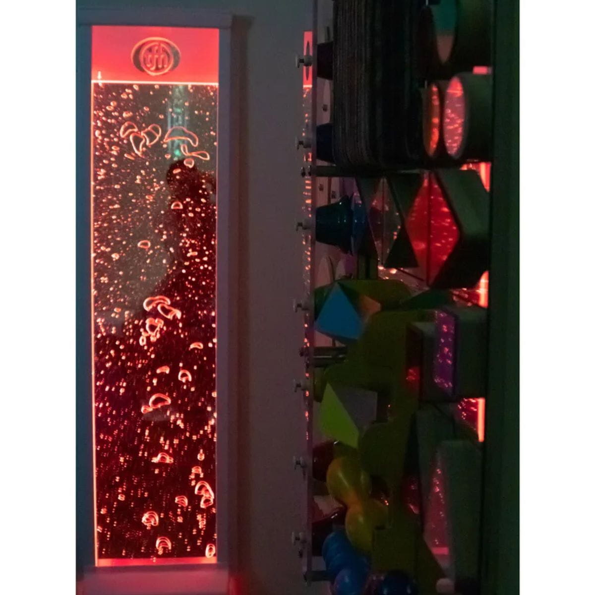 TFH Bubble Wall hanging next to art piece