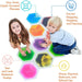 TFH Hexagon Liquid Sensory Floor Tiles Features with two kids smiling on them
