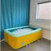 TFH Inflatable Ball Pit Pool with clear balls in it