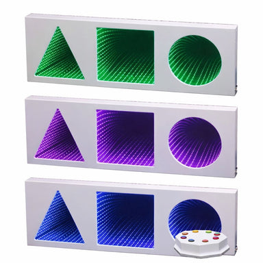Three Shape LED Infinity Tunnel with Calming, Superactive, or IRiS options