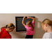 Three kids playing with Rod Wall Sensory Light Wall Panel