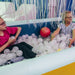 Two kids playing in the TFH Inflatable Ball Pit Pool