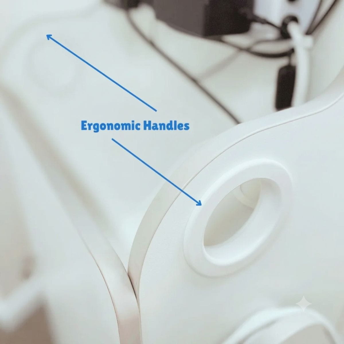 Vecta Delight Mobile Sensory Station Ergonomic Handles Closeup