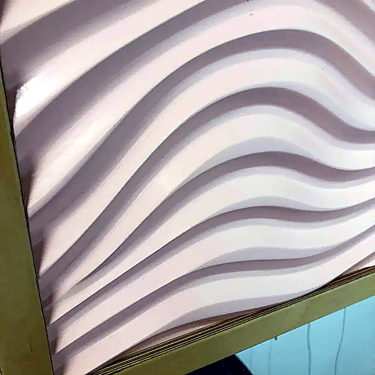 White wavy texture on Tactile Sensory Wall Panels